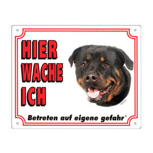 FREE Dog Warning Sign, Rottweiler