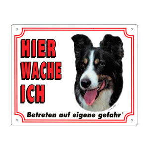 FREE Dog Warning Sign, Border Collie