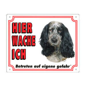 FREE Dog Warning Sign, Spaniel