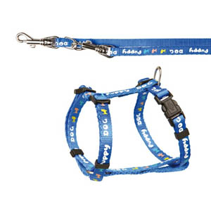 Puppy Dog Harness With Lead - Blue