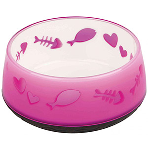 Cat Bowl Lovely Cat Pink