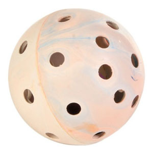 Naturgummi Lochball mit Ball - 7cm