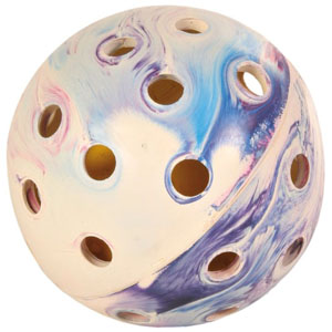 Naturgummi Lochball mit Ball - 10cm
