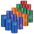 Dog Dirt Bags With Paws, 14 Rolls Of 15 Pcs