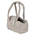 King Of Dogs Suede-Look Carrier Beige - 30x14x20cm